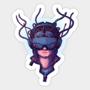 Cyber Punk Virtual Reality Sticker